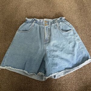 Princess Polly Light Blue Jean Shorts